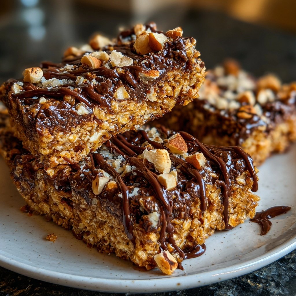 Chocolate Hazelnut Breakfast Bars