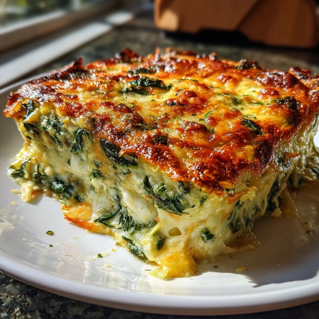 Baked Zucchini Spinach Casserole