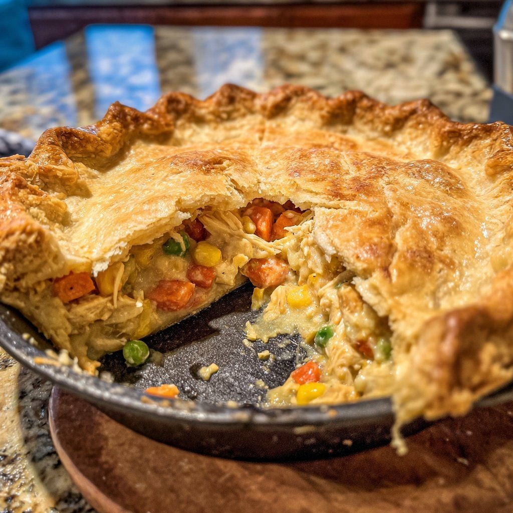 Chicken Pot Pie With Flaky Crust