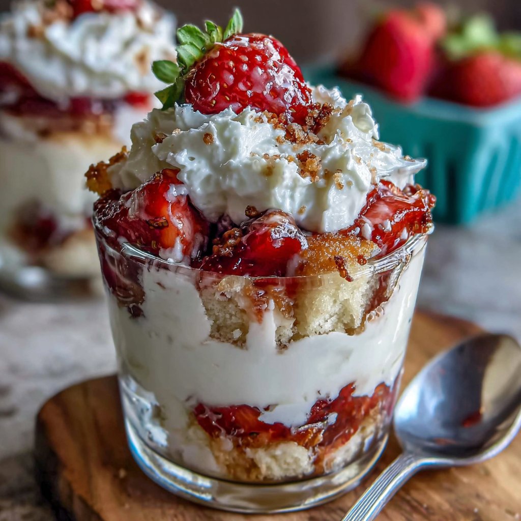 Strawberry Shortcake Yogurt Cups