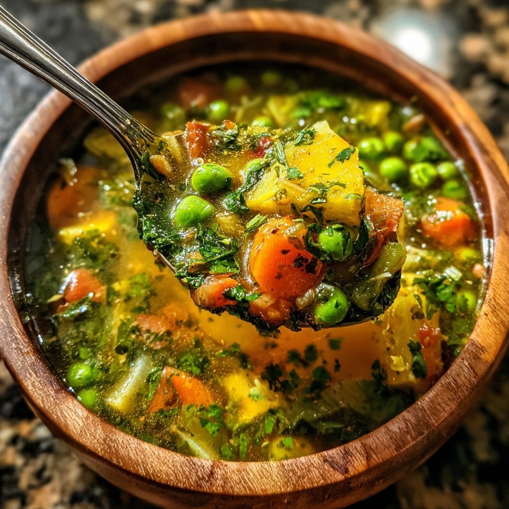 Spring Vegetable Soup With Lemon