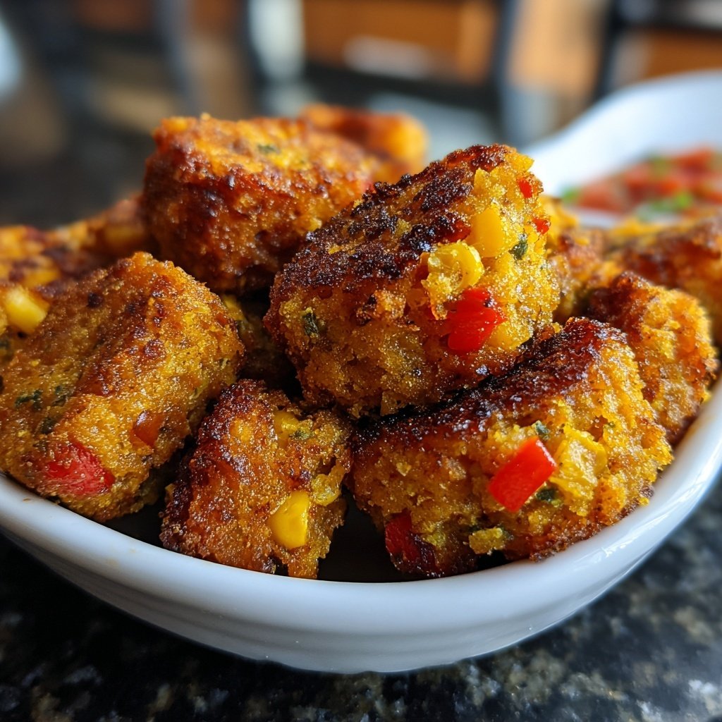 Crispy Polenta Veggie Nuggets