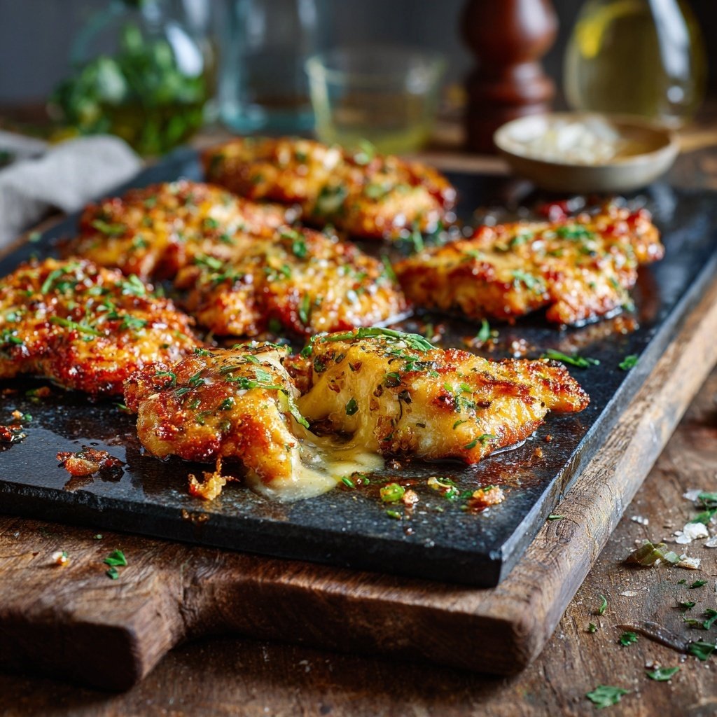 Sheet Pan Chicken With Garlic Sauce