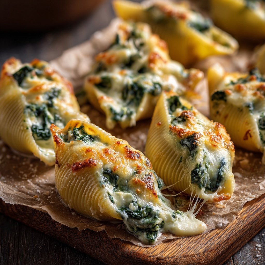 Romantic Spinach Ricotta Stuffed Shells