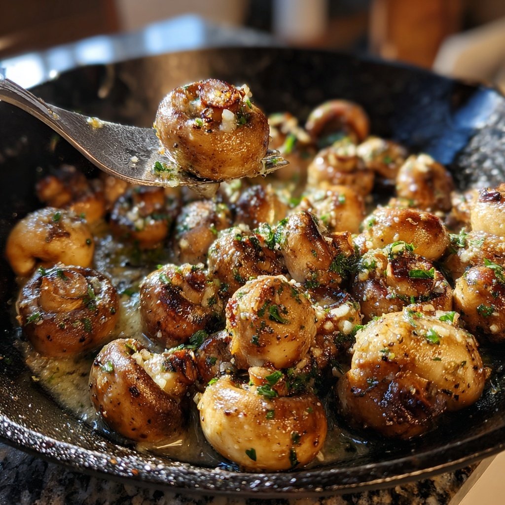 Romantic Garlic Butter Mushroom Skillet
