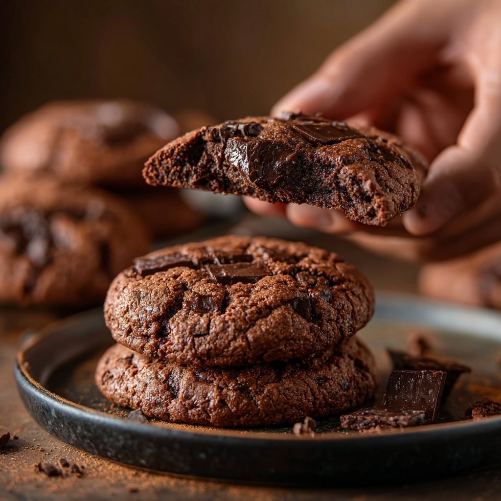 Brownie Mix Double Chocolate Cookies