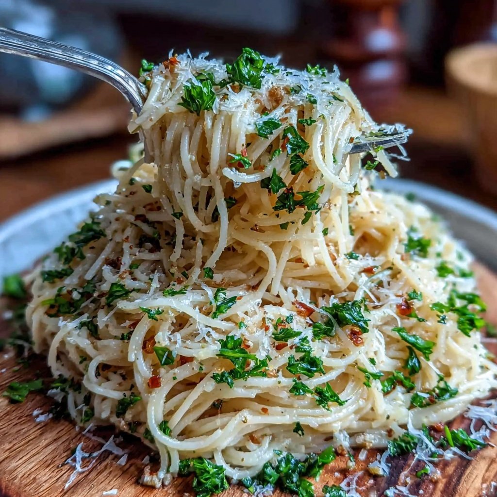 Angel Hair Pasta With Lemon Garlic Butter Sauce