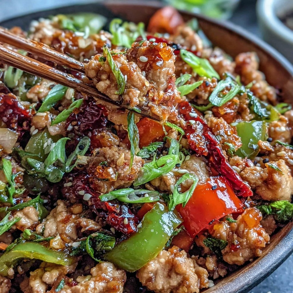 Ground Chicken Stir Fry With Vegetables