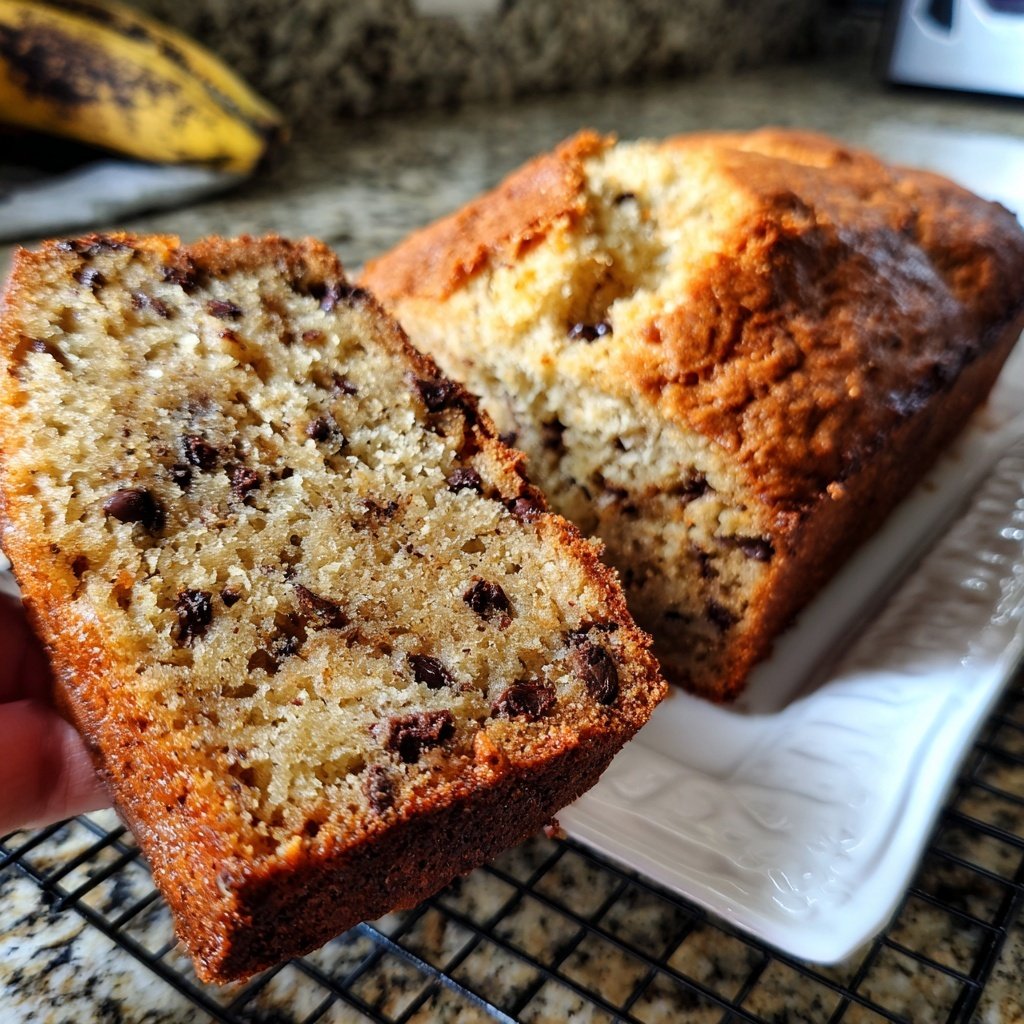 Banana Bread with Mini Chocolate Chips Recipe