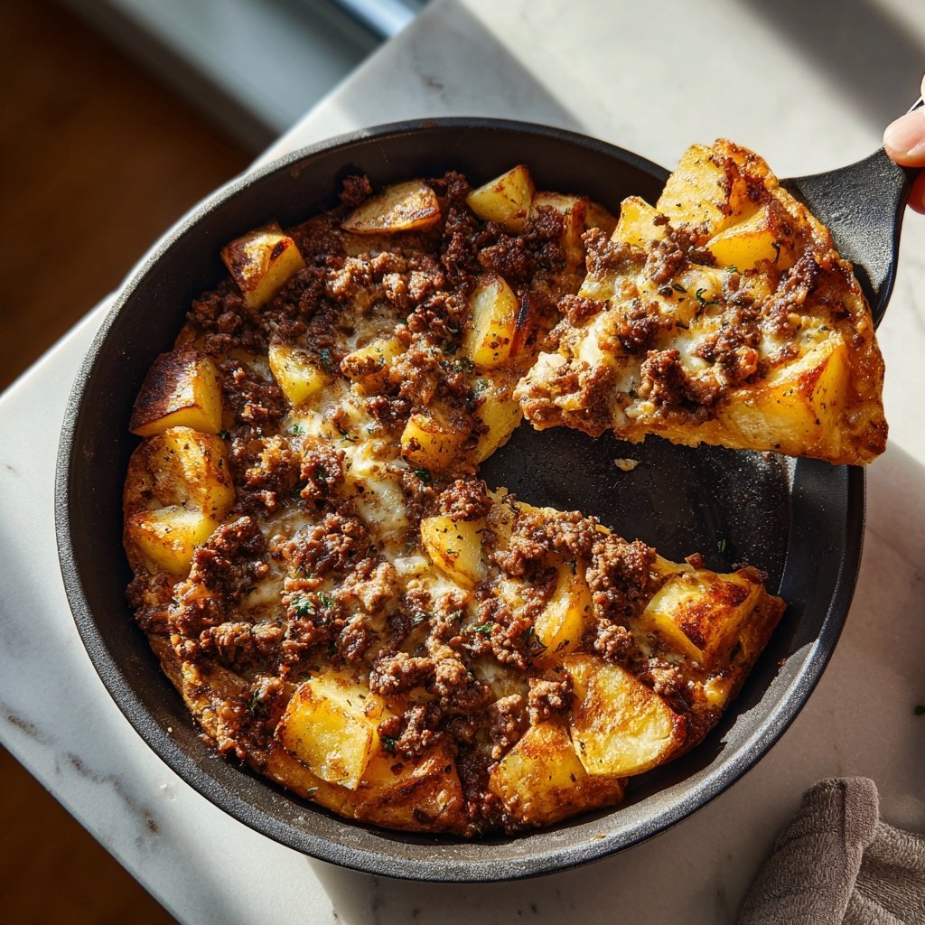 Easy Ground Beef Skillet With Potatoes